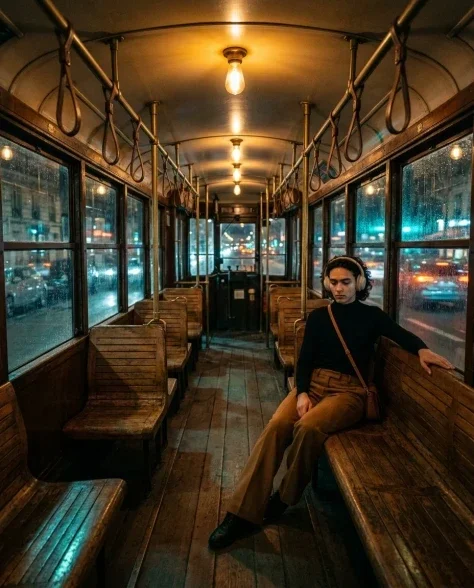 Cinematic Portrait — European Tram Solitude 4