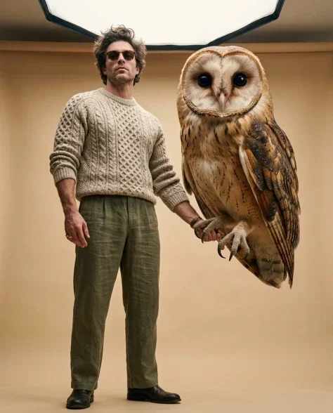 Surreal Fashion — Oversized Barn Owl 2