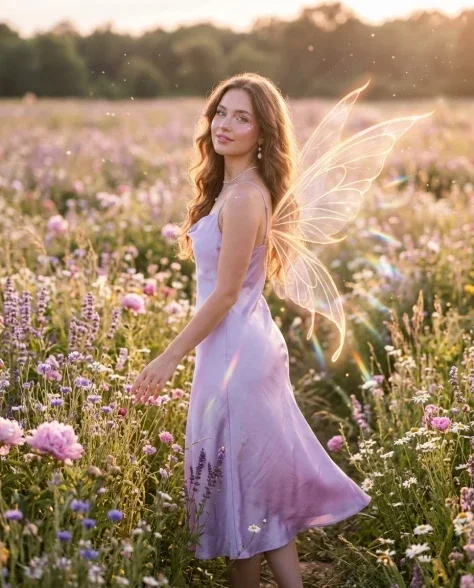Dreamy Fairy Editorial Portrait in a Secret Garden 2