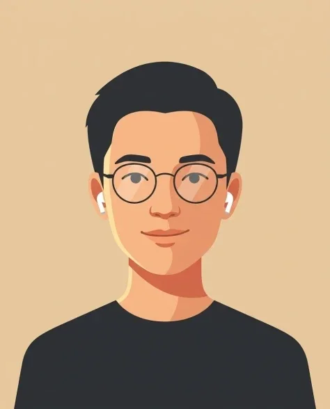 Cinematic Vector Fashion-Editorial Portrait for UI Identity 2