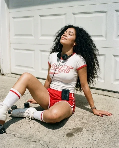 80s Retro Athleisure Roller Skate Portrait 5