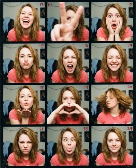 Extreme Lo-Fi Webcam Contact Sheet — 48 Panels 2