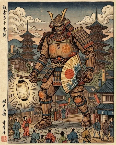 Edo-Period Ukiyo-e Reimagining of a Modern City Scene 3