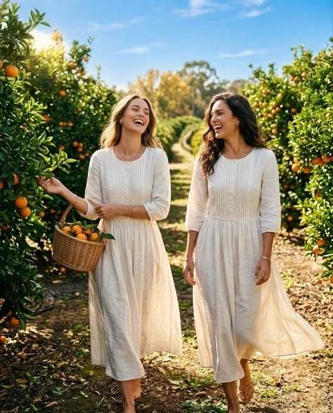 Luxury Citrus Orchard Fashion Editorial 2