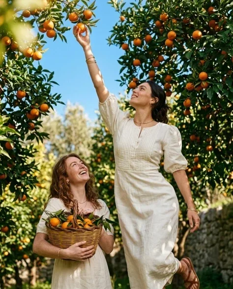 Luxury Citrus Orchard Fashion Editorial 4