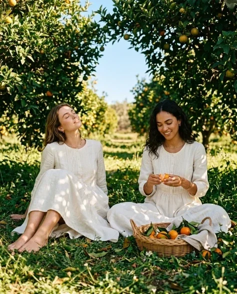 Luxury Citrus Orchard Fashion Editorial 5