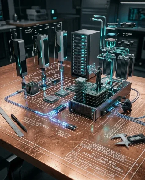 Technical Blueprint Transforming into AI Server Cluster 1