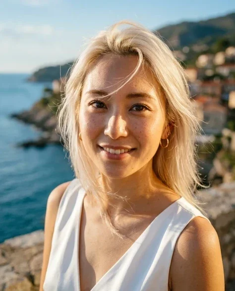 Quiet Luxury Mediterranean Cliffside Portrait 2
