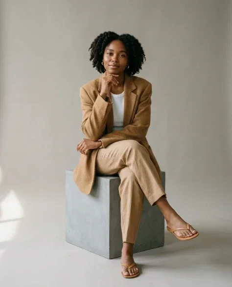 Minimalist Fashion Studio Portrait 1