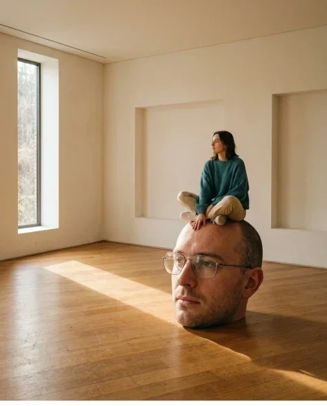 Surreal Conceptual Portrait with Scale Distortion 4