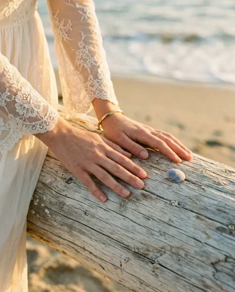Cinematic Beach Portrait at Golden Hour 6