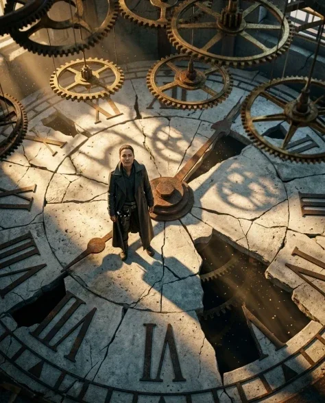 Cinematic Broken Clock Scene Portrait 6