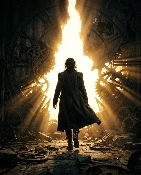 Cinematic Broken Clock Scene Portrait 7