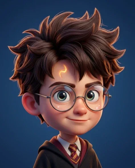 3D CGI Big-Head Cartoon Wizard Character 1