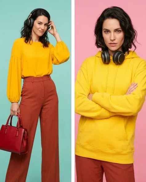 Vibrant Three-Panel Editorial Collage 7