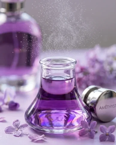 Premium Perfume Bottle Commercial Product Photography 2 — Nano Banana AI Prompt: An ultra-realistic commercial product photograph of a luxury perfume bottle fill...