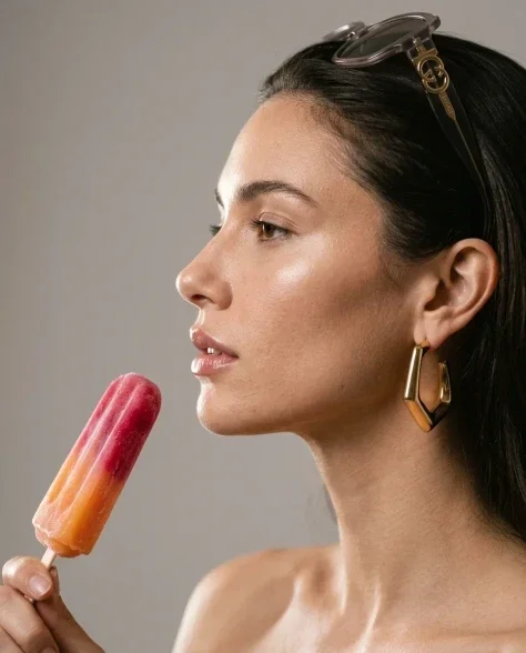 High-Fashion Beauty Close-Up Portrait with Treat 3