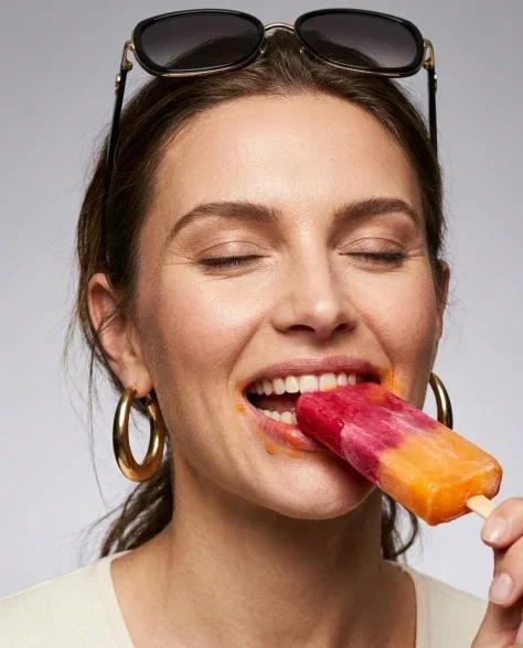 High-Fashion Beauty Close-Up Portrait with Treat 5