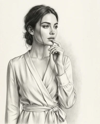Ultra-Realistic Graphite Pencil Portrait Drawing 1 — Nano Banana AI Prompt: An ultra-realistic graphite pencil portrait of a woman rendered with extraordina...