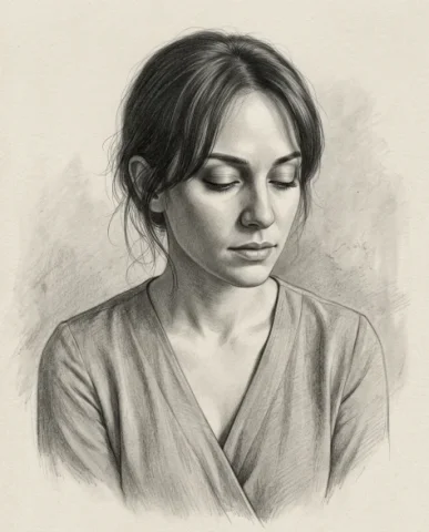 Ultra-Realistic Graphite Pencil Portrait Drawing 5 — Nano Banana AI Prompt: An ultra-realistic graphite pencil portrait of a woman from the chest up, render...