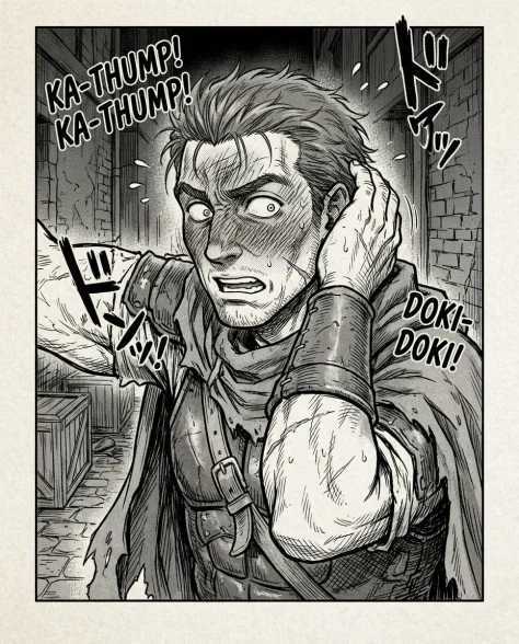 Four-Panel Manga Fantasy Alleyway Encounter 4
