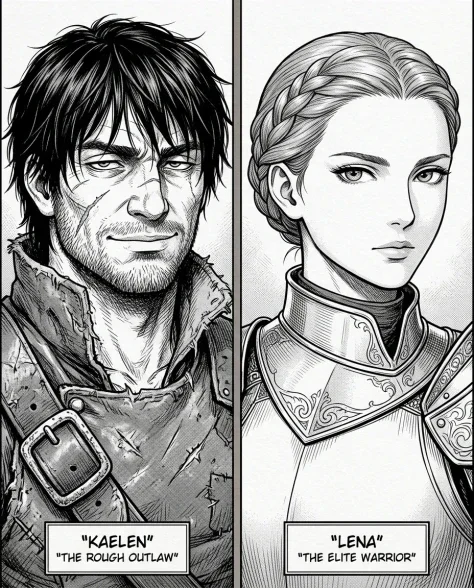 Four-Panel Manga Fantasy Alleyway Encounter 6