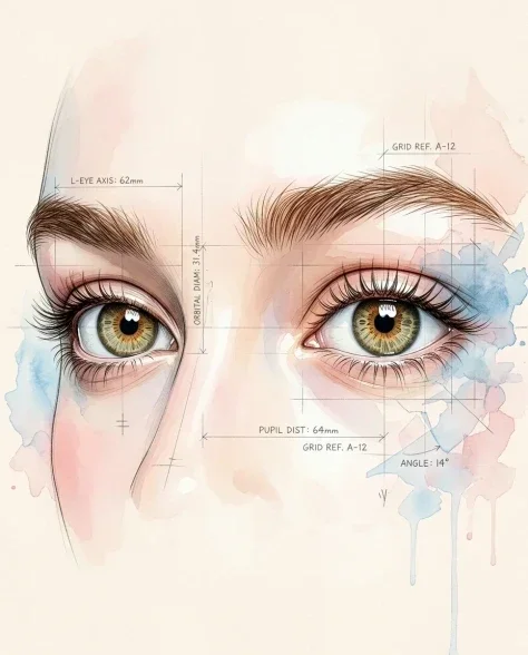 Illustrative Realism Portrait with Watercolor and Ink 3