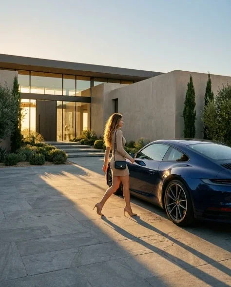 Luxury Editorial Photoshoot with Sports Car 4