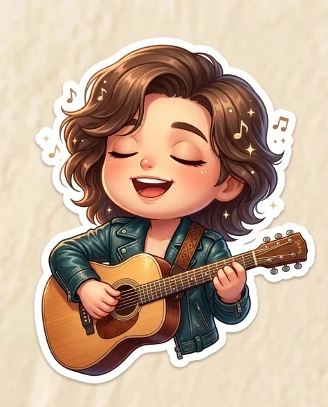Ultra-Realistic 3D Chibi Sticker Set 4
