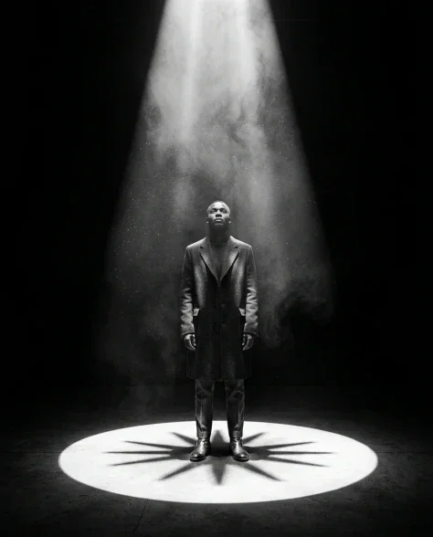 Dramatic Spotlight Portrait in Total Darkness 1