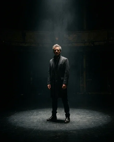 Dramatic Spotlight Portrait in Total Darkness 7