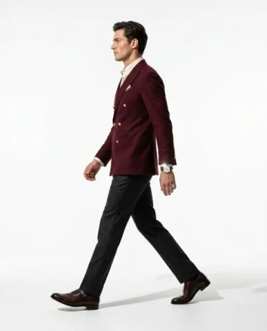 Low-Angle Fashion Campaign with Luxury Watch 5 — Nano Banana AI Prompt: The model walks across the pure white studio floor in mid-stride, captured...","...