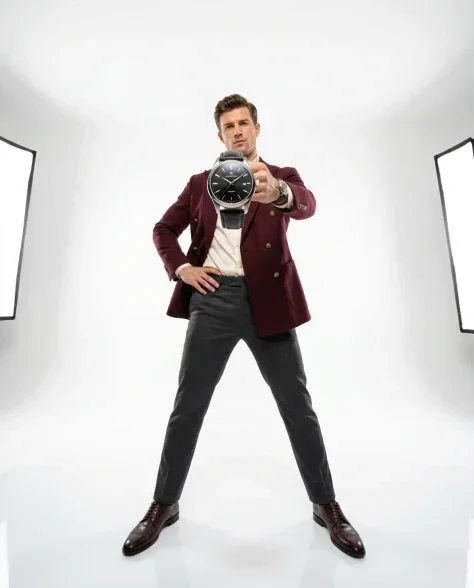 Low-Angle Fashion Campaign with Luxury Watch 7