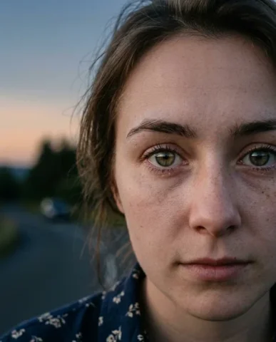 Cinematic Nine-Angle Camera Reference Grid 3 — Nano Banana AI Prompt: The nine frames: top-left is an extreme close-up isolating her eyes and expressi...