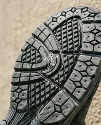 Minimalist Sneaker Product Photography with Doodle Overlay 4 — Nano Banana AI Prompt: Overlaid across the entire image is a hand-drawn white outline doodle illustrati...