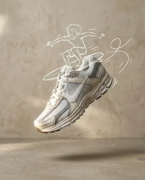Minimalist Sneaker Product Photography with Doodle Overlay 5