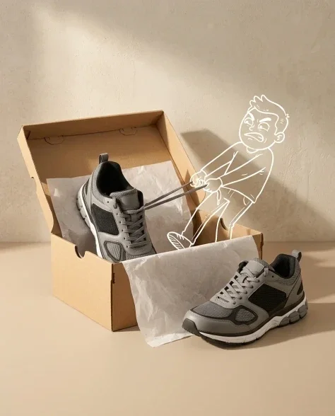 Minimalist Sneaker Product Photography with Doodle Overlay 7