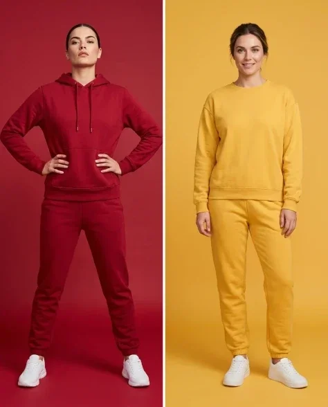 Split-Screen Color-Blocked Fashion Editorial 6