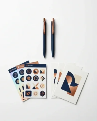 Premium Branded Merchandise Capsule Collection 5 — Nano Banana AI Prompt: The surrounding surface shows the natural imperfections of premium leather — a s...