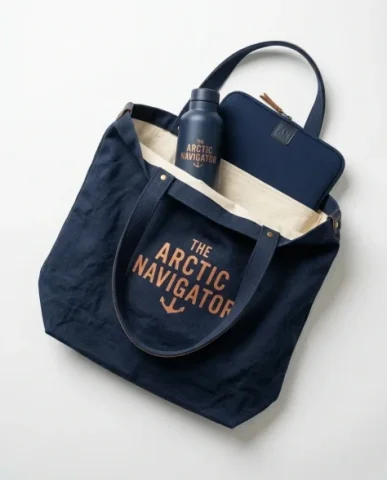 Premium Branded Merchandise Capsule Collection 6 — Nano Banana AI Prompt: Product photography of the stationery cluster from a creative technology company...