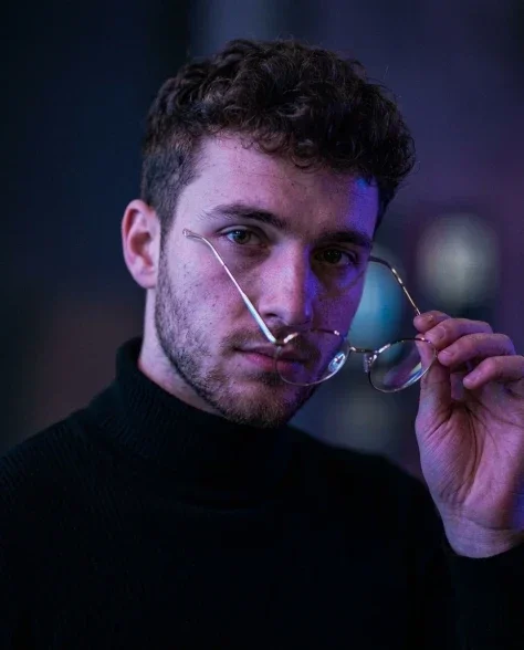 Minimalist Cinematic Neon Portrait 4
