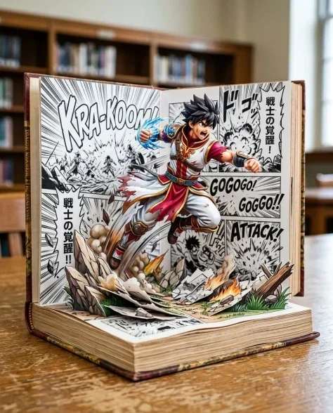 Pop-Up Book Manga Character Diorama 1