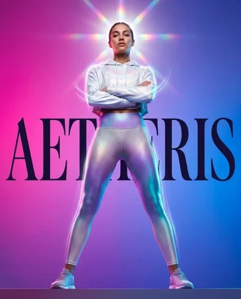 Dynamic Futuristic Athletic Fashion Advertisement 5