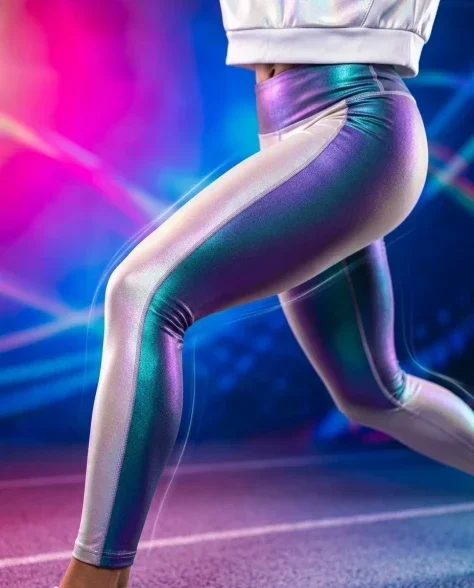 Dynamic Futuristic Athletic Fashion Advertisement 6