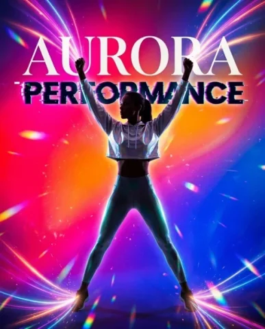 Dynamic Futuristic Athletic Fashion Advertisement 7 — Nano Banana AI Prompt: She stands with legs apart and arms raised above her head in a victory pose, her...