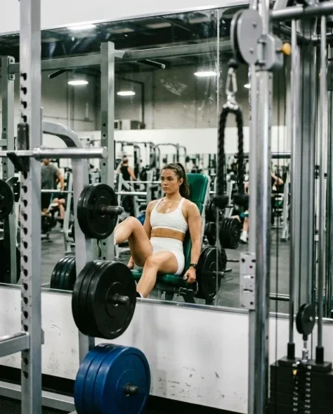 Hyper-Realistic Fitness Editorial on a Leg Press Machine 5