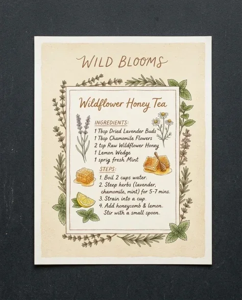 Cottage Core Botanical Pressed Flower Poster 4