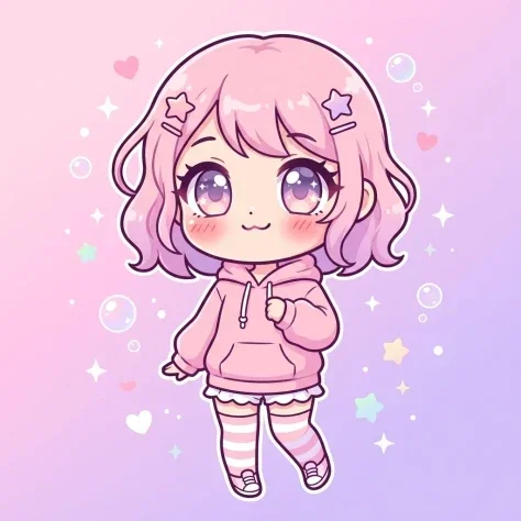 Adorable Chibi Avatar Transformation 1 — Nano Banana AI Prompt: Wearing [your outfit] rendered in chibi style. Pastel gradient background with f...