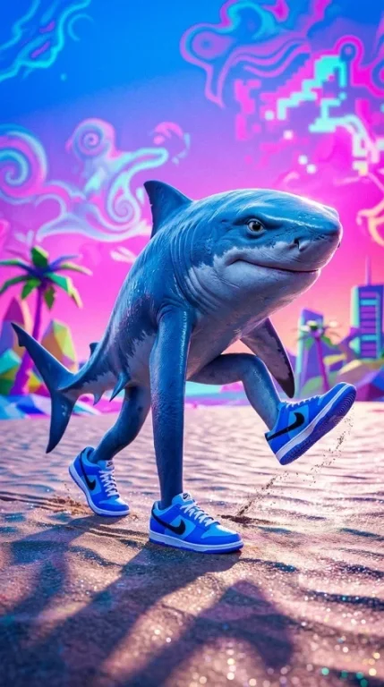 Italian Brainrot Tralalero Tralala Shark Nike 5