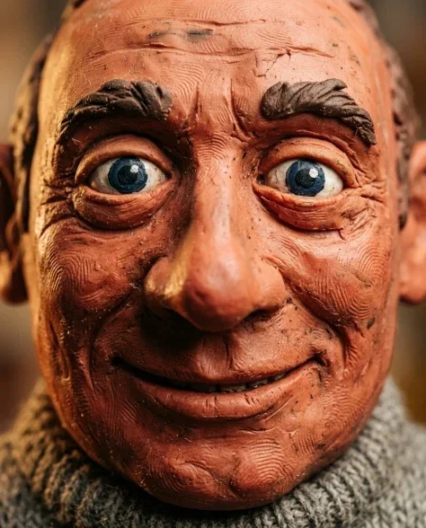Claymation Portrait Wallace and Gromit Style 2